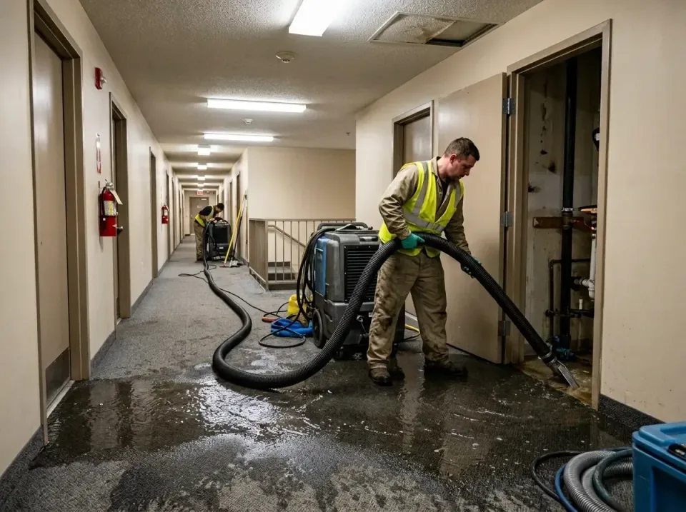 multi-unit-apartment-hallway-f-005 — frequently asked questions, Emergency Burst Pipe Water Extraction & Removal in Orchidla…